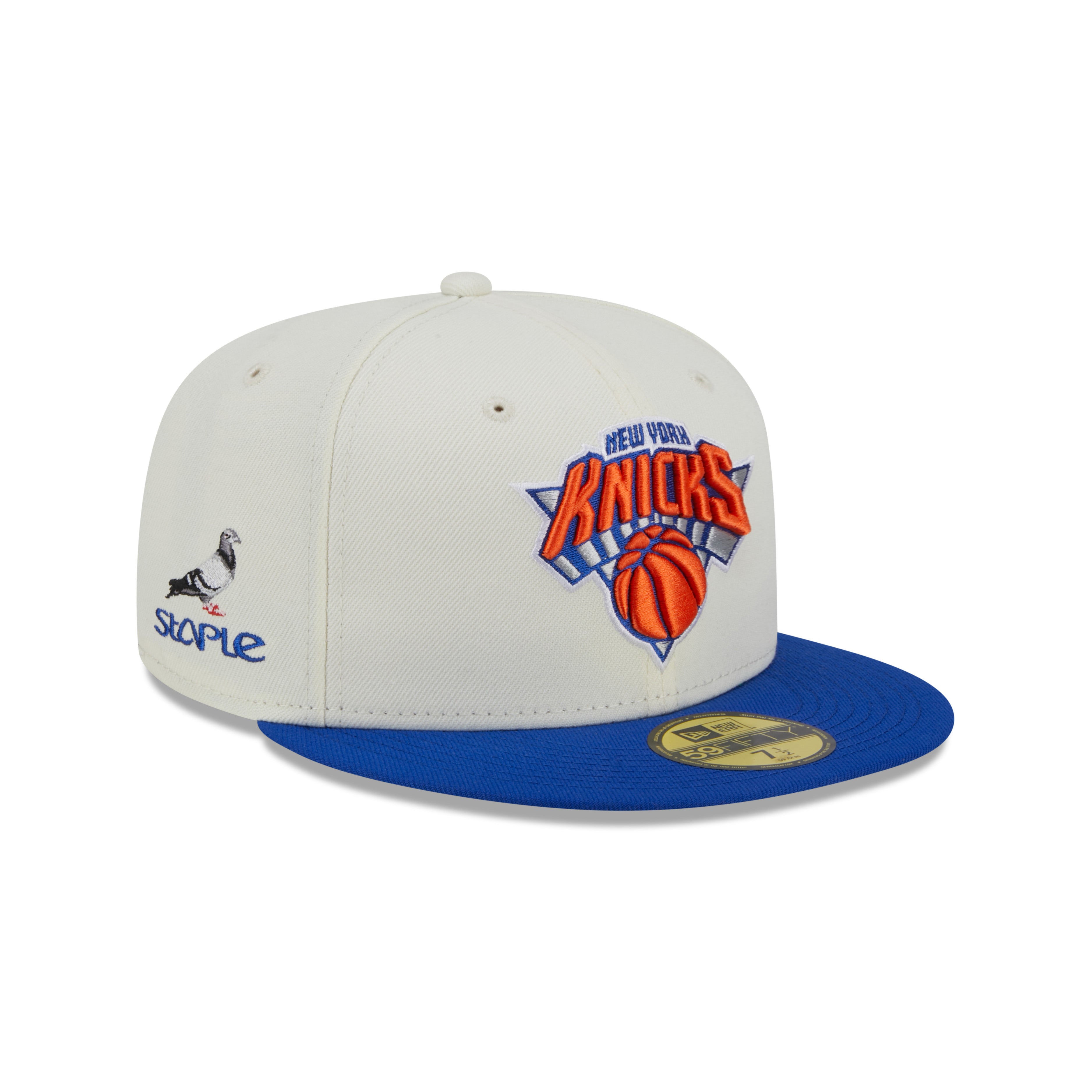 New Era Flat Brim 59FIFTY Essential New York Knicks NBA Blue Fitted Cap