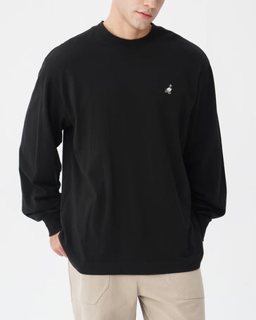 L/S Emb Pigeon Tee - Tee | Staple Pigeon