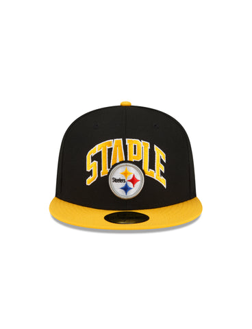 Pittsburgh Steelers New Era NFL x Staple Collection 59FIFTY Fitted Hat -  Black/Gold